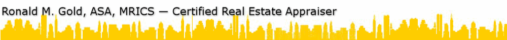 Ronald M. Gold appraises commercial real estate in New York City