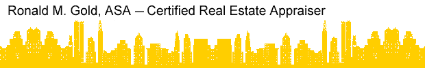 Ronald M. Gold appraises commercial real estate in New York City
